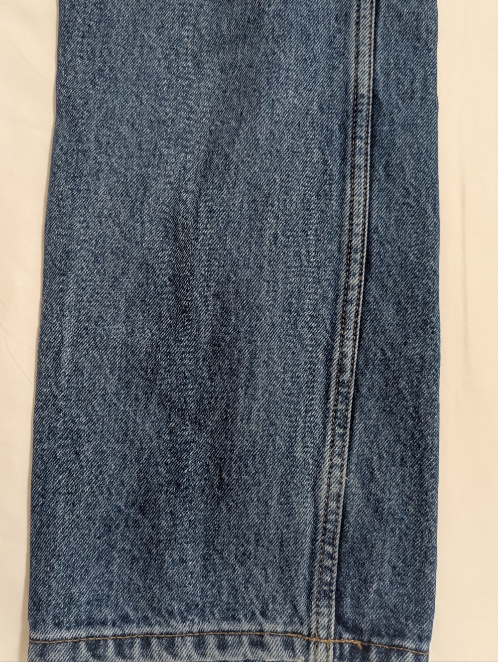 WEEKDAY ROWE SUPER HIGH WAISTED REGULAR STRAIGHT LEG JEANS, Color Blue Size 27 - Picture 9 of 12